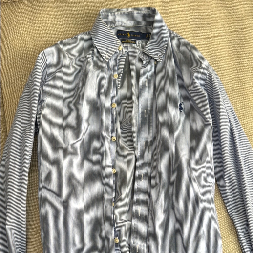 Polo by Ralph Lauren Blue Striped Men's Shirt
